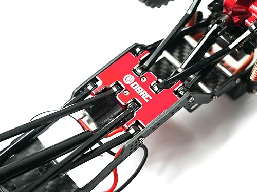 Miniatura 9 de OGRC - Base de caja de cambios de aleación de aluminio para caja de cambios para SCX24 C10 JLU cerrojo de gladiador Bronco Axial 124 auto Crawler