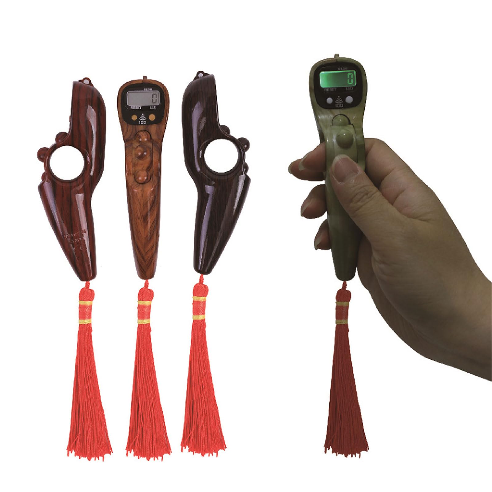 Handheld Electrical Digital Counter Portable Finger Counter Prayer Relaxation Tool Decompression Gift for Stress Relief Small Knitting Digital Prayer Beads Decompression for Meditation Yoga Relieve