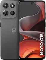 Smartphone Motorola Moto g15-256GB 12GB (4GB RAM+8GB Ram Boost) e Camera 50MP com AI e Night Vision Bateria de 5200 mAh Tela FHD+ 6.7' com Superbrilho NFC - Grafite