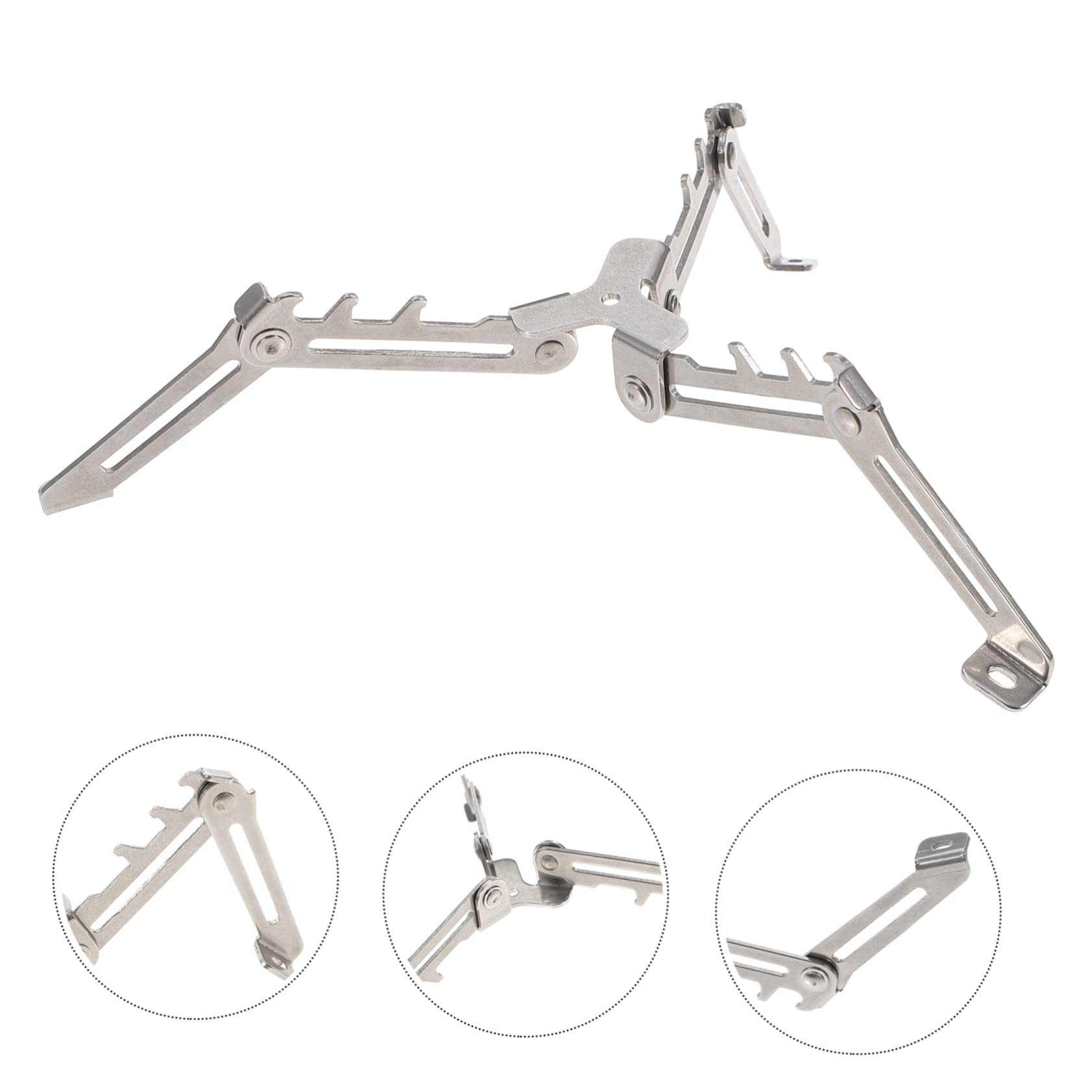 Sosoport 5st Gastank Halterung Klappbarer Tankkanisterhalter Kraftstoffflaschenhalterungen Klappbare Tankhalterung Metall Camping Tankhalterung Herd Falten Aluminiumlegierung Vorrichtung