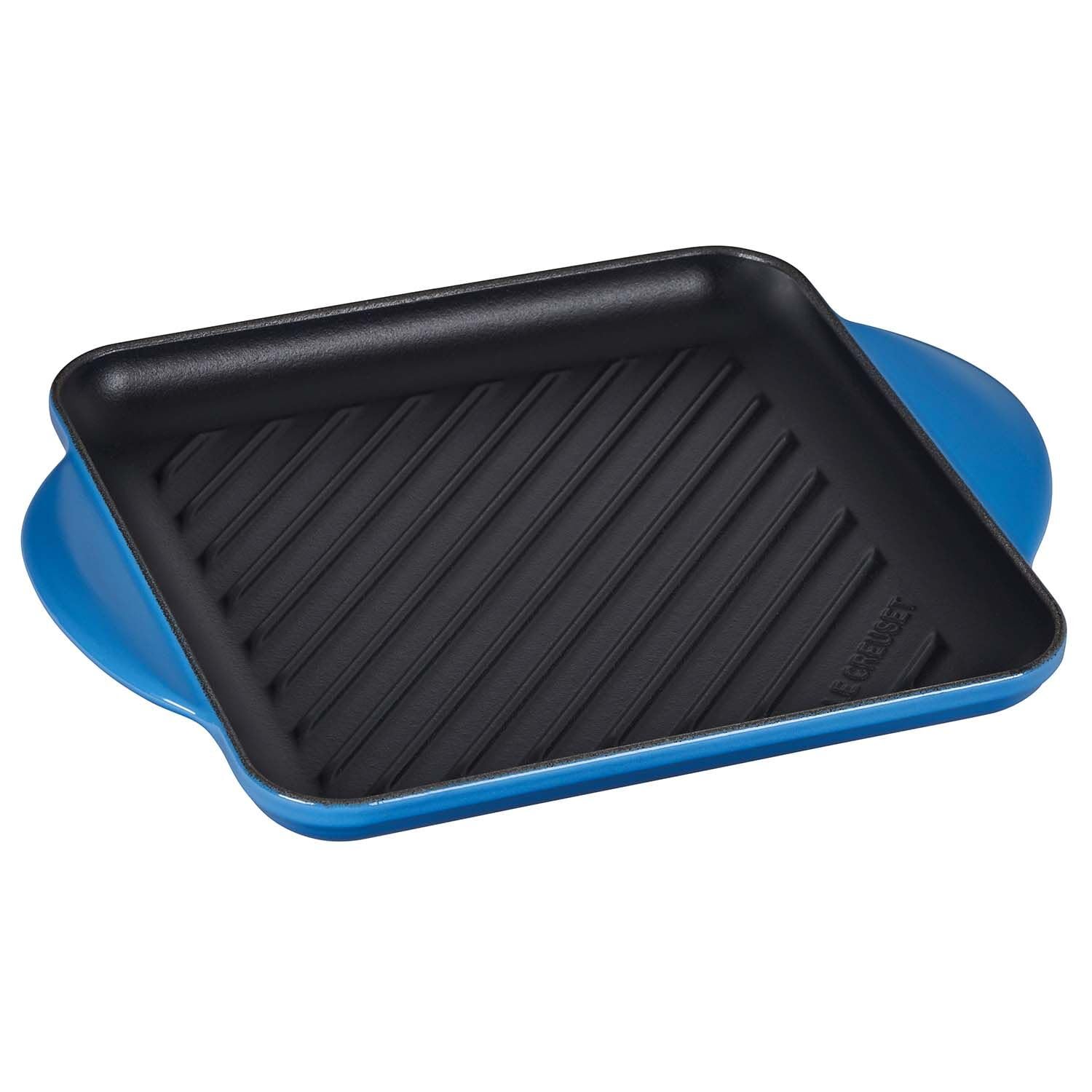 Le Creuset Enamaled Cast Iron Square Grill, 9.5", Marseille