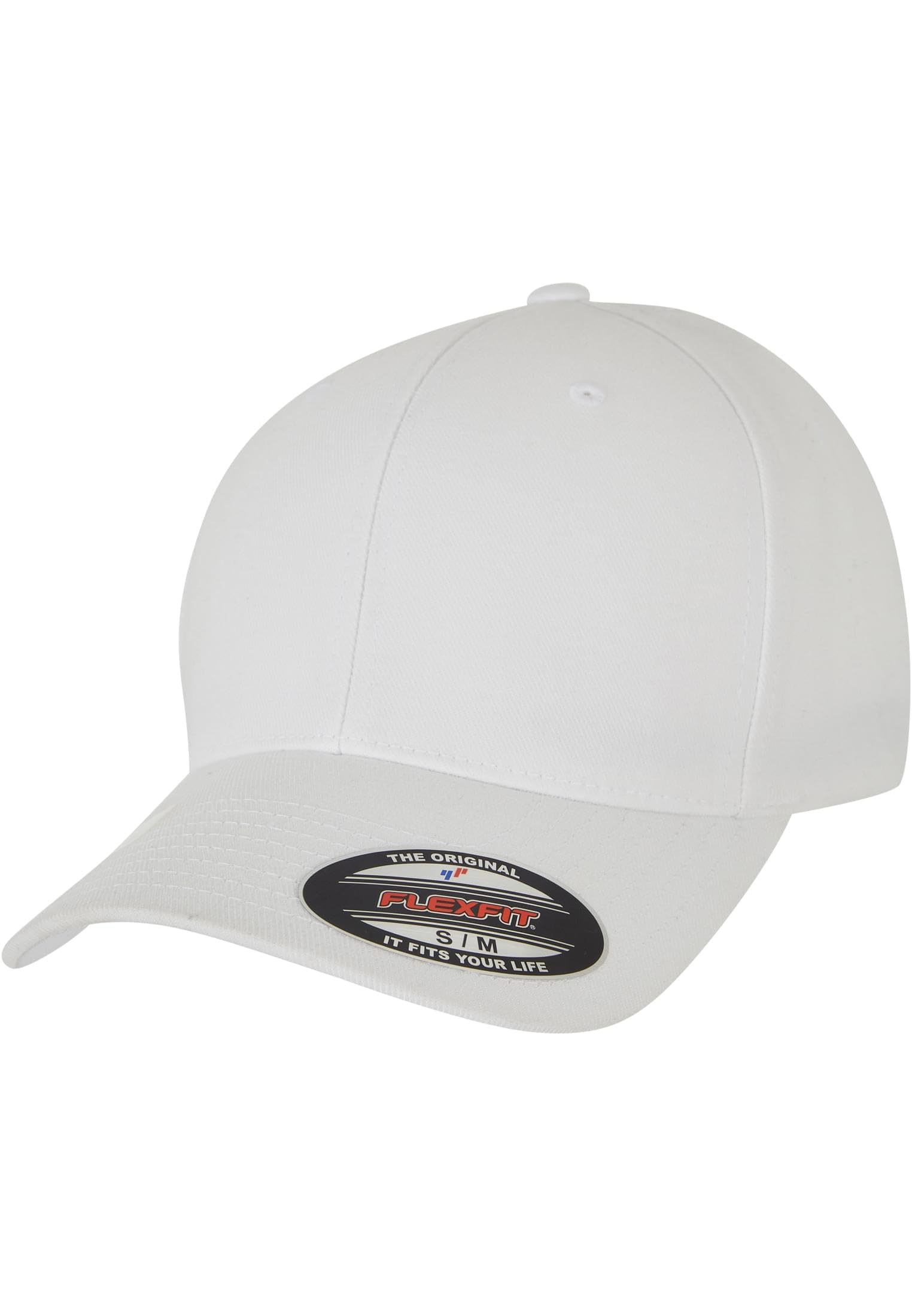 Flexfit Unisex Wooly Combed Waterrepellent Baseball Cap, White,