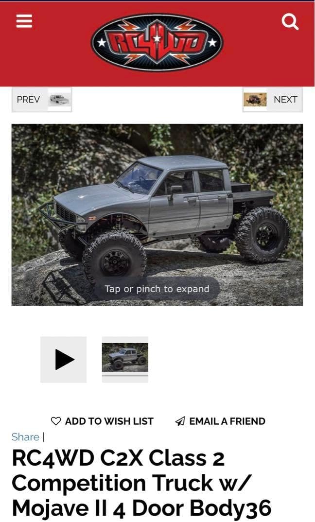 未開封RC4WD C2X Class 2 Competition Truck