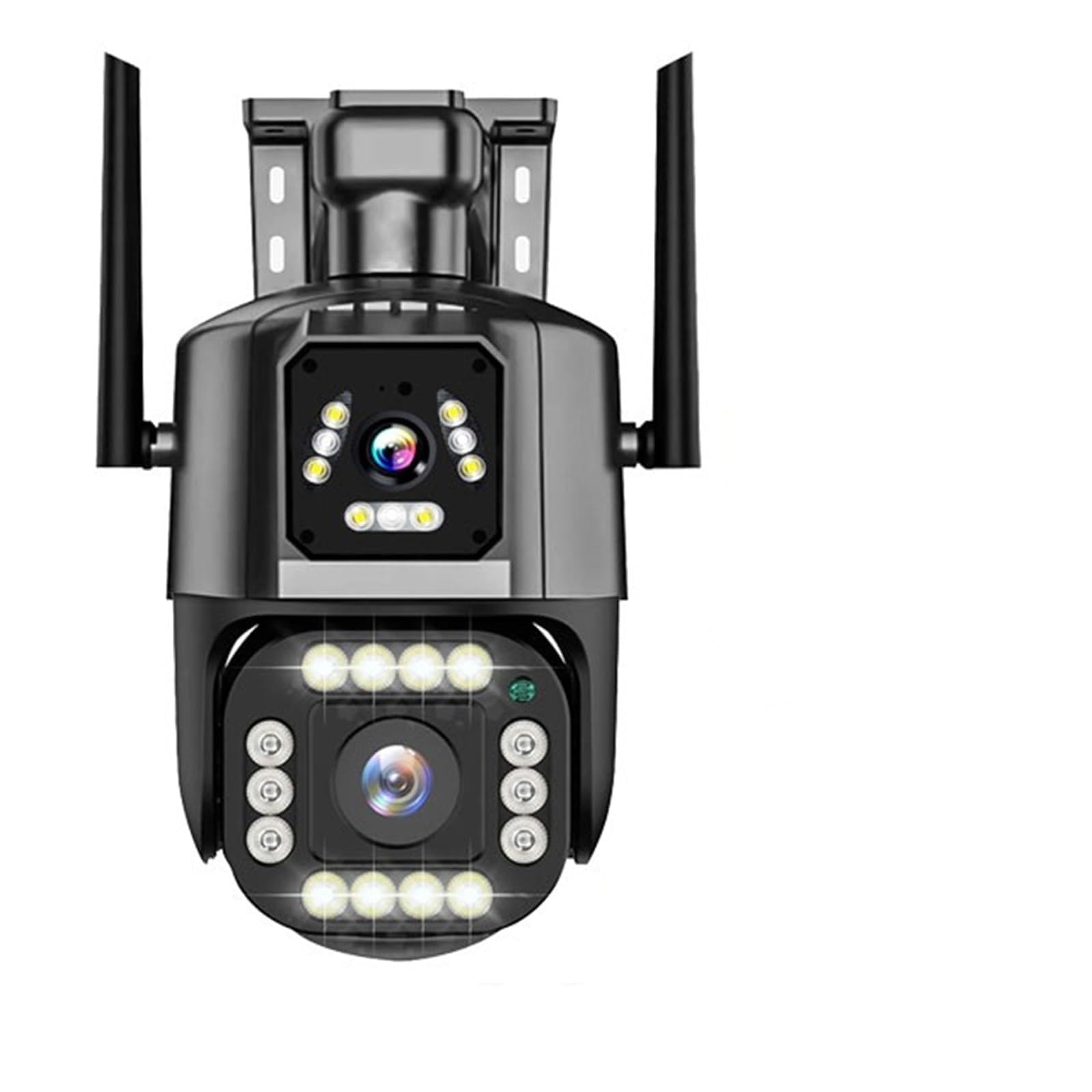 Kamera IP 4G/WiFi 4MP 4K z podwójnym obiektywem, podwójnym ekranem, monitorem sieciowym, inteligentnym domem, kamerami PTZ CCTV na zewnątrz, ochroną bezpieczeństwa(4G Camera No Card)