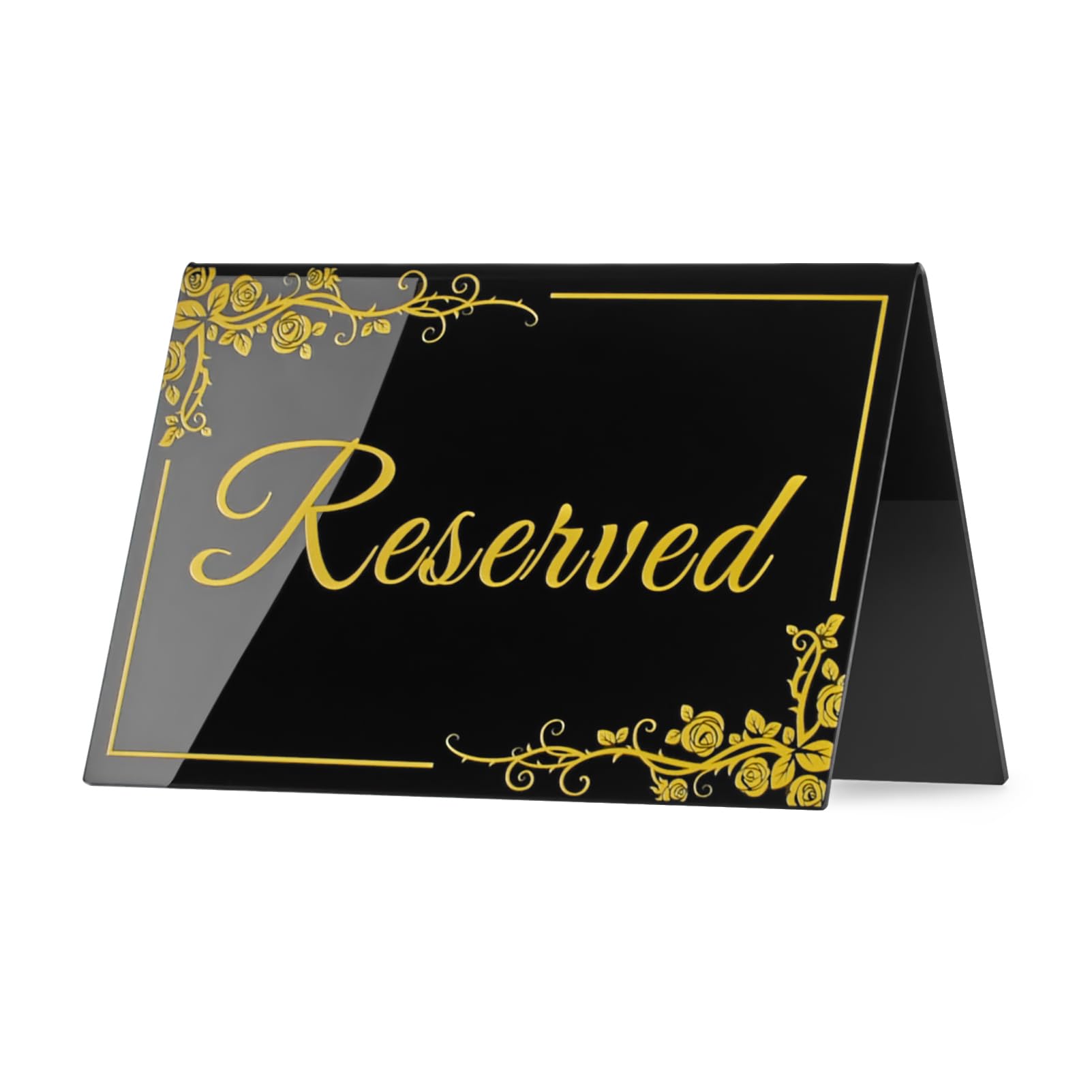 Amazon.com: KAITELA 10 Pack Black Acrylic Reserved Table Signs 6