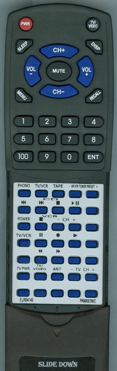 Replacement Remote Control for PANASONIC SGD26, EUR64149, SGD36