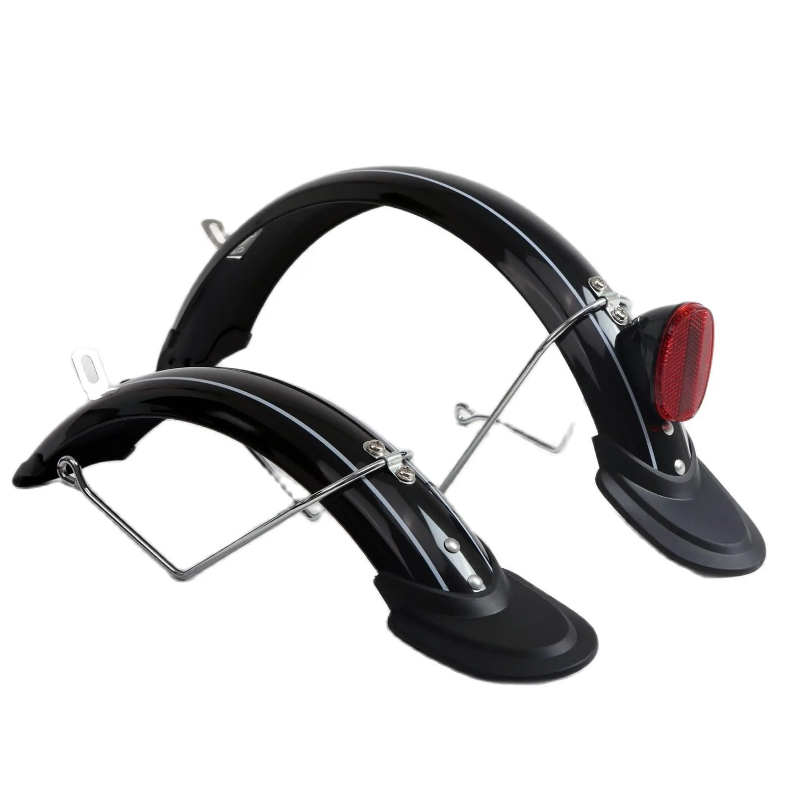 Błotnik rowerowy elektryczny Face All inclusive 14-calowy składany błotnik rowerowy firmy Rain Błotniki rowerowe(Black No reflector)
