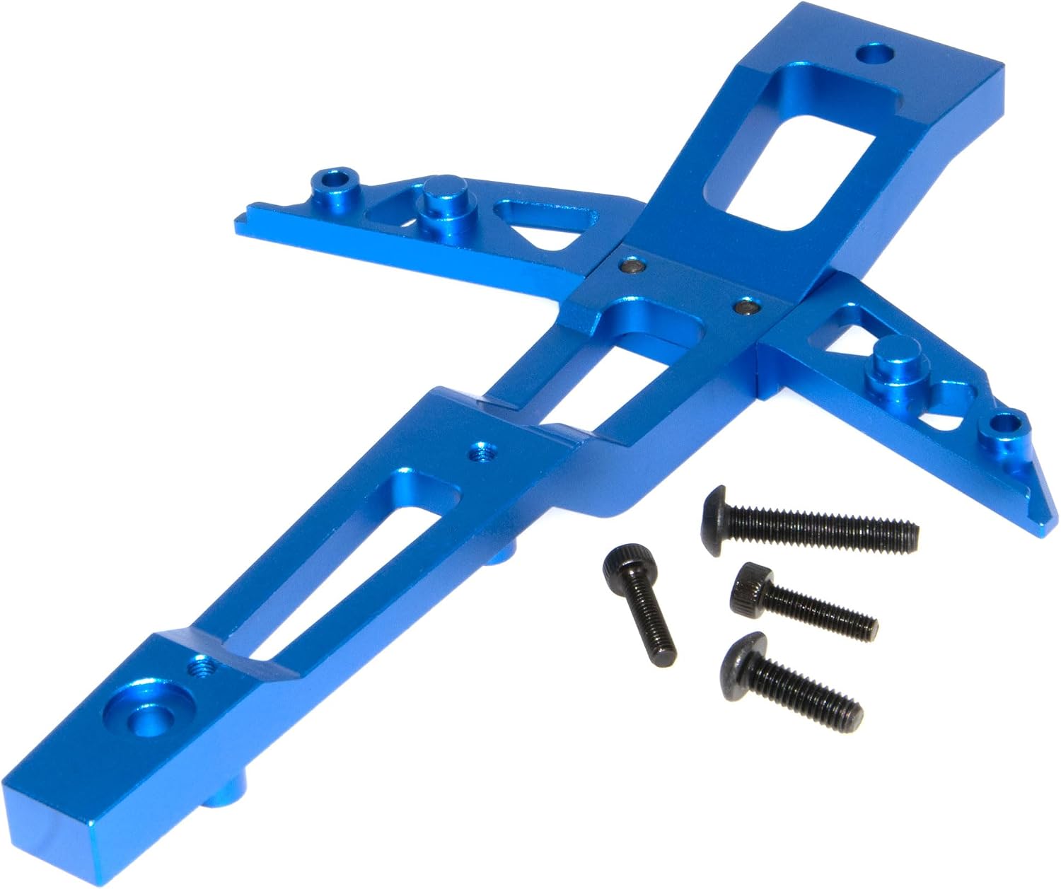 Front Chassis Brace Compatible with 1/10 Traxxas Maxx 89076-4 4WD Upgrade & 1/8 6S Maxx 102076-4 Aluminum Alloy Part Replace 8921(Dark Blue)