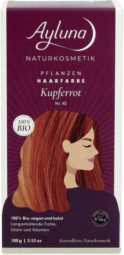 Pflanzenhaarfarbe Kupferrot 6 x 100 g