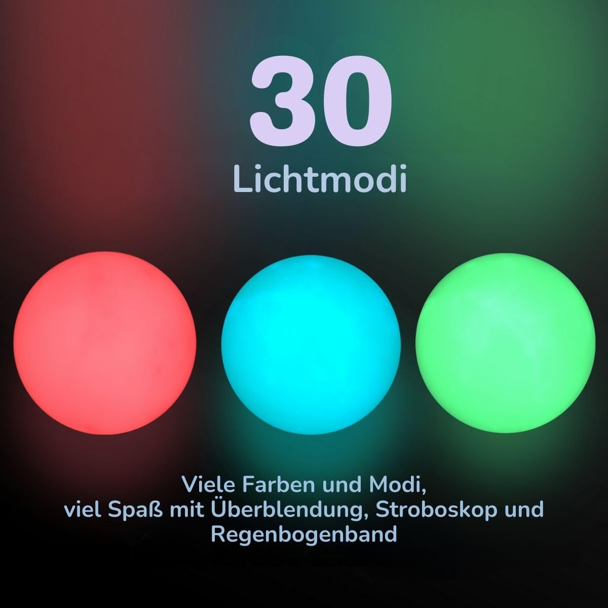 LED Jonglierbälle 3er Set - Wiederaufladbare Juggling Balls für Anfänger & Profis