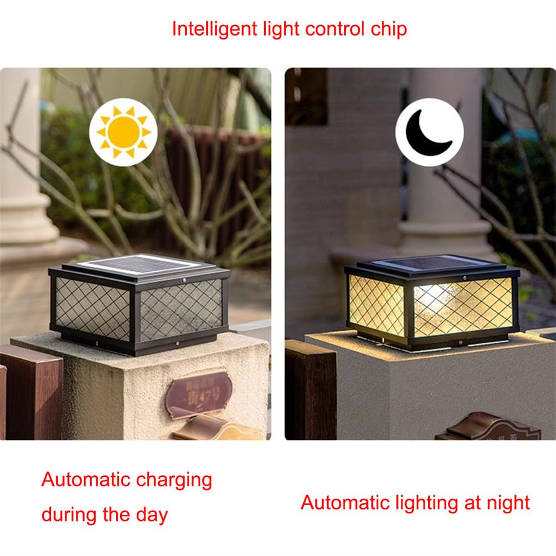 Borne Lumineuse Extérieure À Intensité Variable, Éclairage Paysager