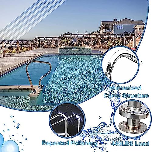 Barandal para Piscina de Acero Inoxidable 304 con Base Rápida miniatura 6