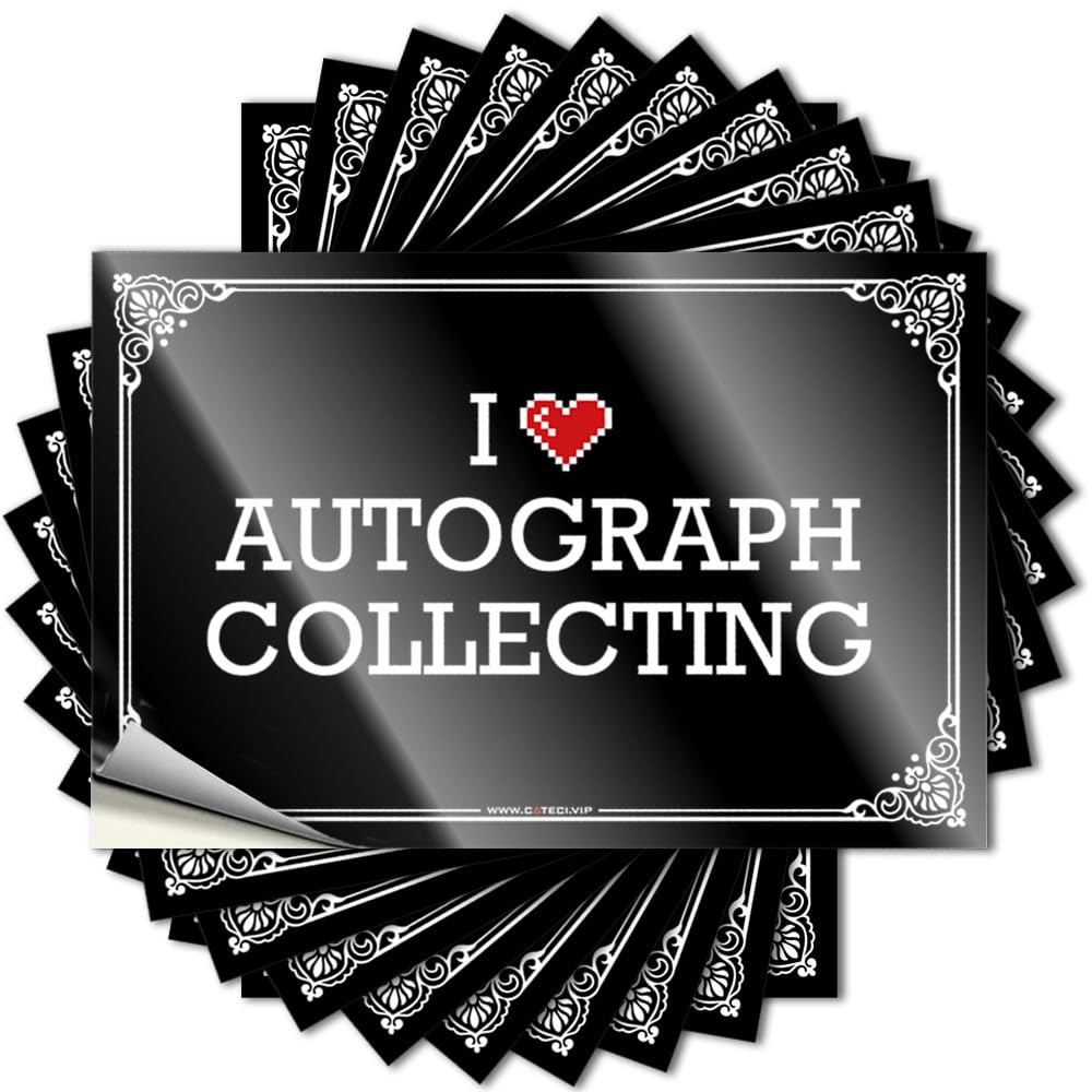 Quote - Bookish Helmet I Love Autograph Collecting for Teacher Necessities(8X12CM)