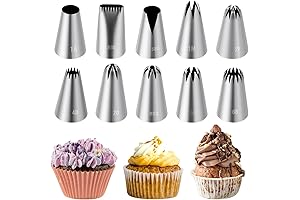 10 Pcs Cake Decorating Icing Piping Tip Set: The Ideal Tool for Baking Precision