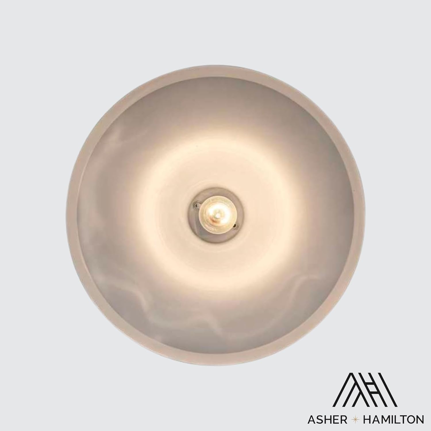 Asher Hamilton AHP-214WH 16 Inch Hudson Pendant Light | Adjustable 13.25 to 49.25 Inch Hanging Height | One E26 Medium Base Bulb Required | 60 Watt Max Bulb | Dry Rated Ceiling Fixture | White Finish