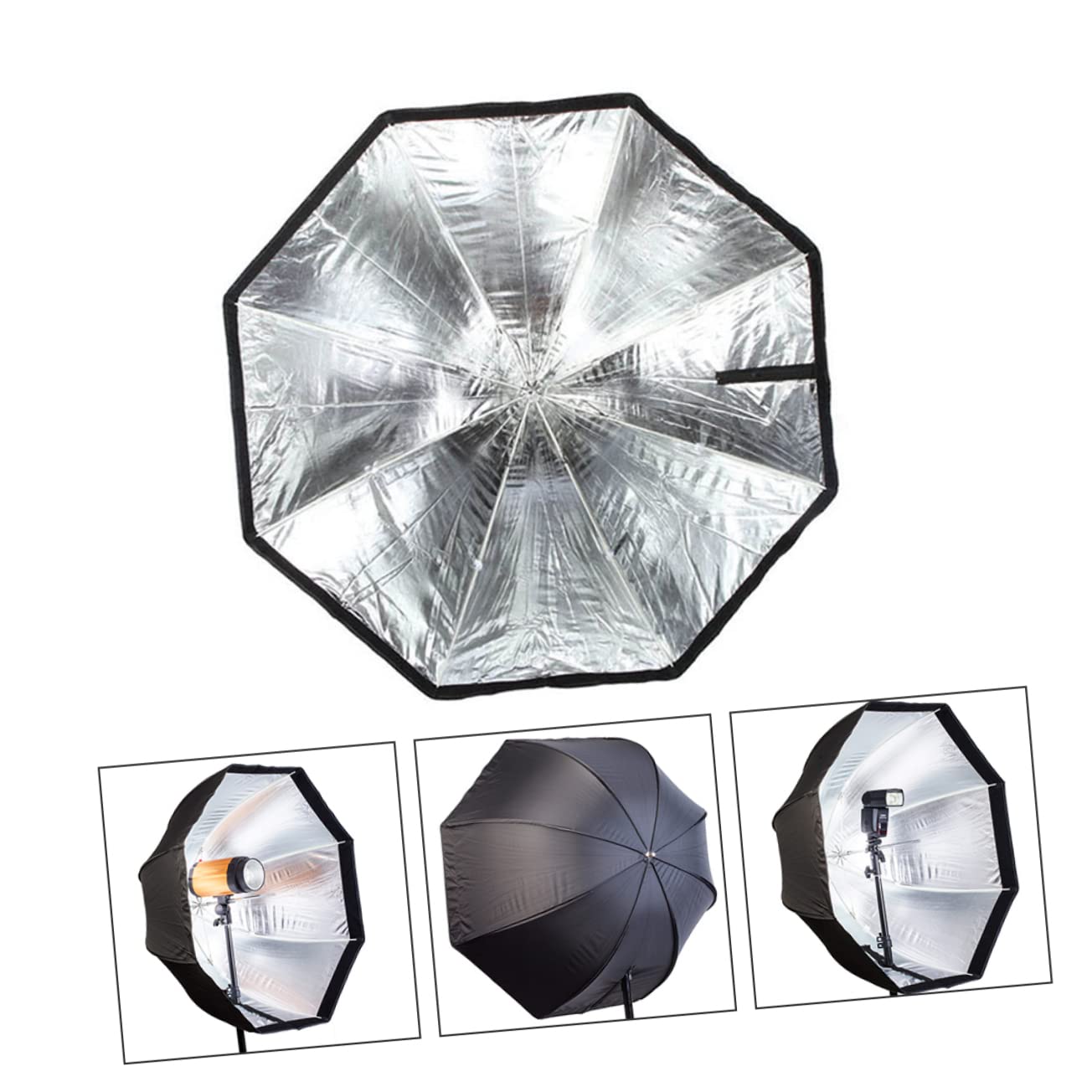 Softbox Fotográfico Tipo Paraguas Octogonal para Fotografía De Exteriores Y De Estudio