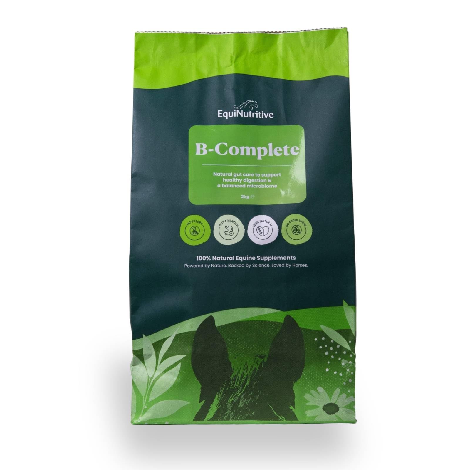 EquiNutritive B-Complete - Horse Gut Supplement - 100% Natural Prebiotic Support for Gastric Ulcers and Excess Acid - Equine Digestive Gut Balancer - Dried Green Bananas (2 kg)