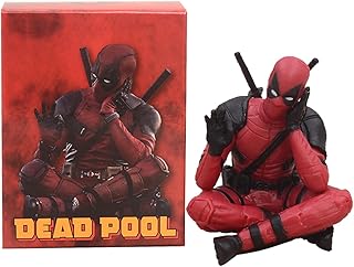 DGTSYAL Series Toy Deadpool Exquisite Figures Sitting Deadpool Collectible Figure Cosplay Figurine for Kids Boys Birthday Gift(Exquisite Box)