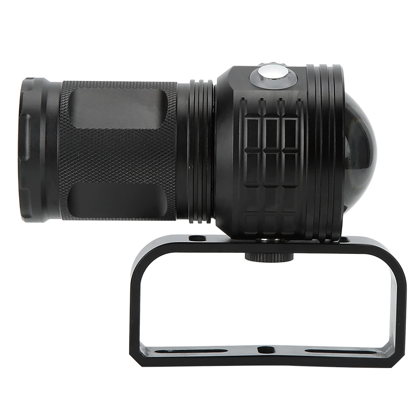 Linterna LED de 400LM, Luz de Relleno de Buceo COB para Fotografía y Vídeo, Linterna de Buceo LED de 100M (Black)