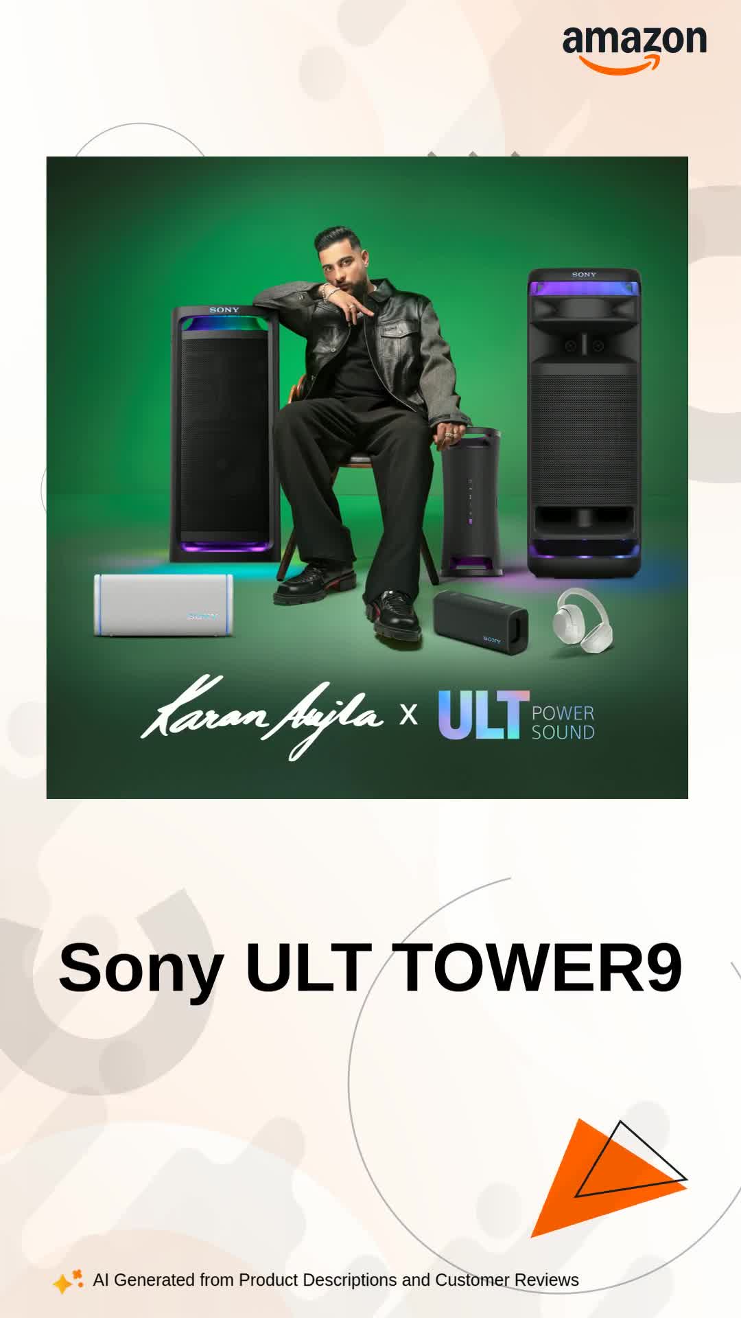 Sony ULT TOWER9(SRS-ULT 900)|Wireless,Bluetooth Party Speaker with
