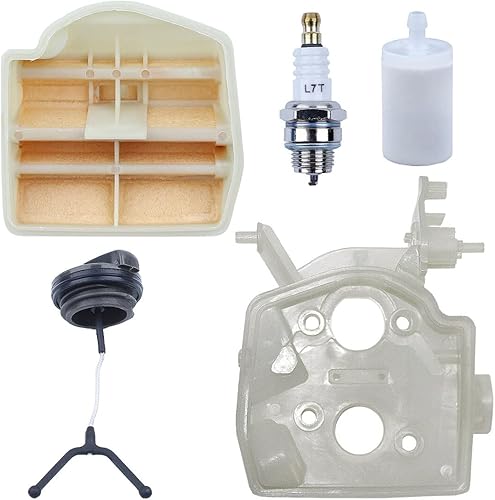 Miniatura 2 de Fricgore Piezas de repuesto para kit de mantenimiento para Husquarna 445 450 E Motosierra Ajr Flilter Adaptador 544080803 Motosierra Motor Parts