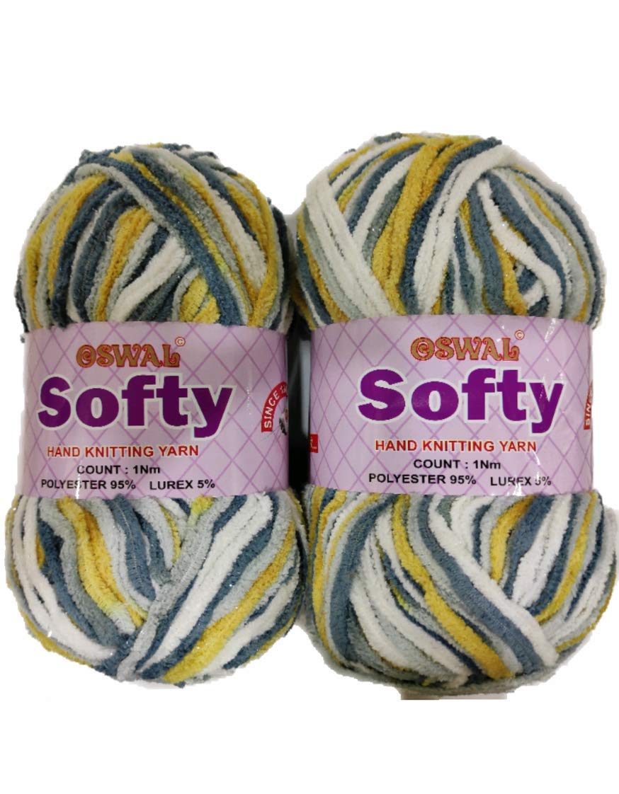 RCB oswal Softy Thick Yarn Knitting Fingering Crochet Hook (Multi) -Pack of 150 gm Shade no.3