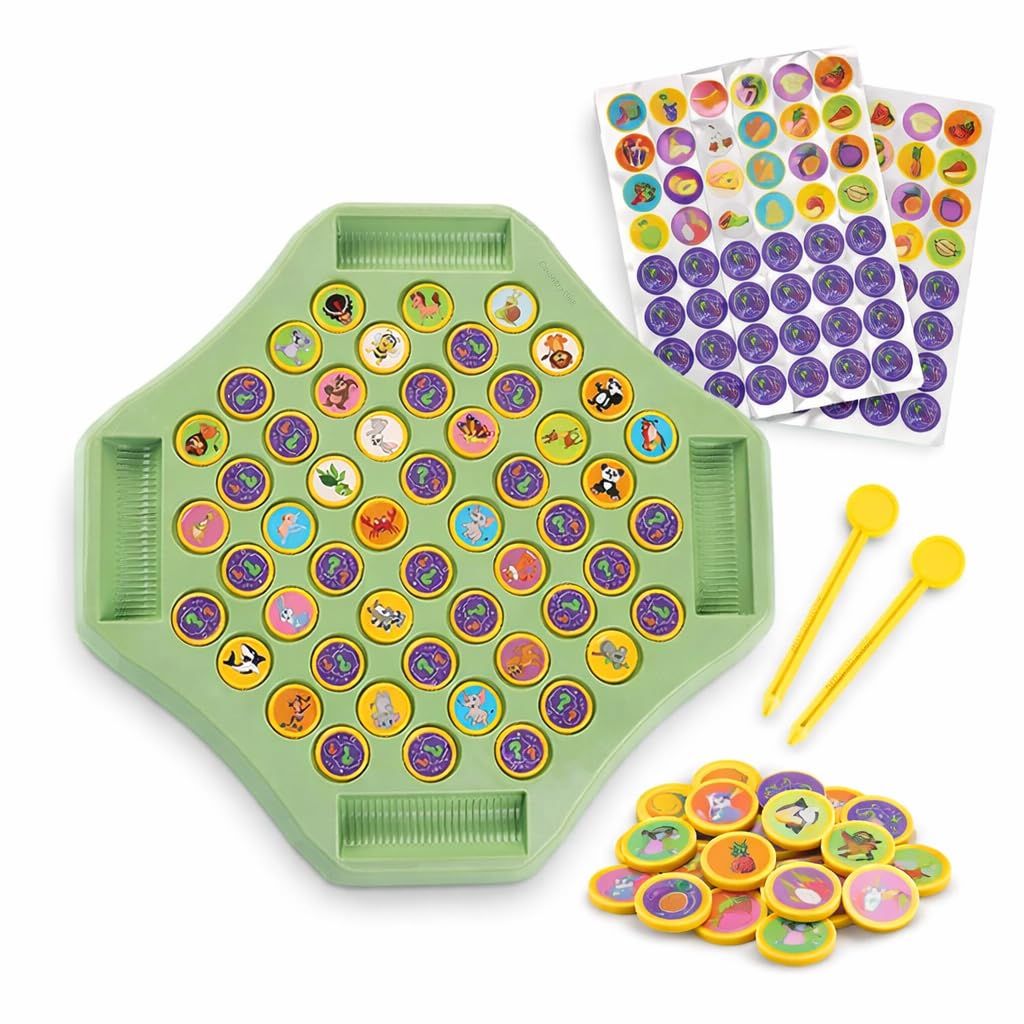 CountryLink Animal Memory Flip Chess Game | Montessori Matching Puzzle Board Game for Kids | Educational Travel Toy for Toddlers, Preschoolers & Kindergarten Learning Activities-image-6