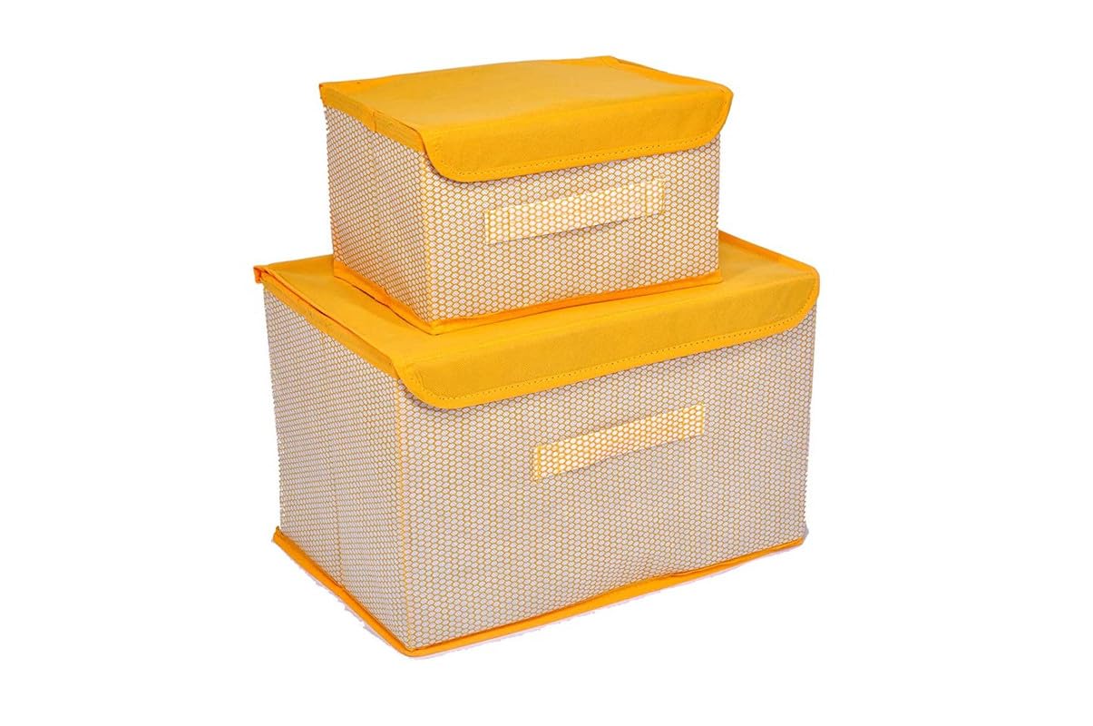 See full amazon price history chart for M Teaser Set of 2 Medium & Large Storage Basket Bins Non-Woven Wardrobe Closet Organizer Foldable Drawer Rectangular Stackable Box/Bins with Lid & Handle (Yellow) M Teaser Set of 2 Medium & Large Storage Basket Bins Non-Woven Wardrobe Closet Organizer Foldable Drawer Rectangular Stackable Box/Bins with Lid & Handle (Yellow) (B0CDWLH48G) Amazon Price History, Amazon Price Tracker