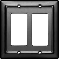 Vista 20 de Monarch Abode Placa de pared basculante de 4 segmentos, placa de pared decorativa para interruptor de metal, placa decorativa para interruptor