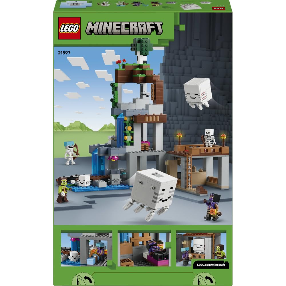 LEGO Minecraft Stacja Ghasta 21597 | budowla Minecraft, zestaw z mobami, prezent dla fana Minecrafta 9+, 754 elementy