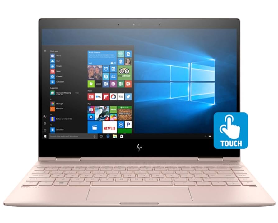 Notebook HP Spectre x360 13t conversível 2 em 1 em ouro rosa