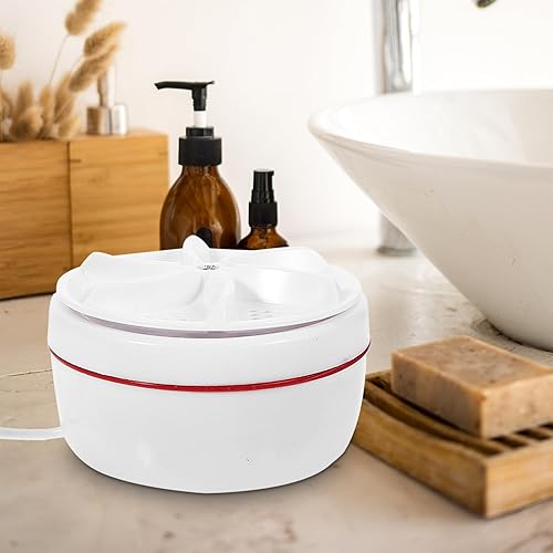 Miniatura 4 de NOLITOY Mini lavadora portátil de carga USB Turbo Lavadora con ventosa estable para viajes, dormitorio, viaje de negocios, casa rodante, apartamento