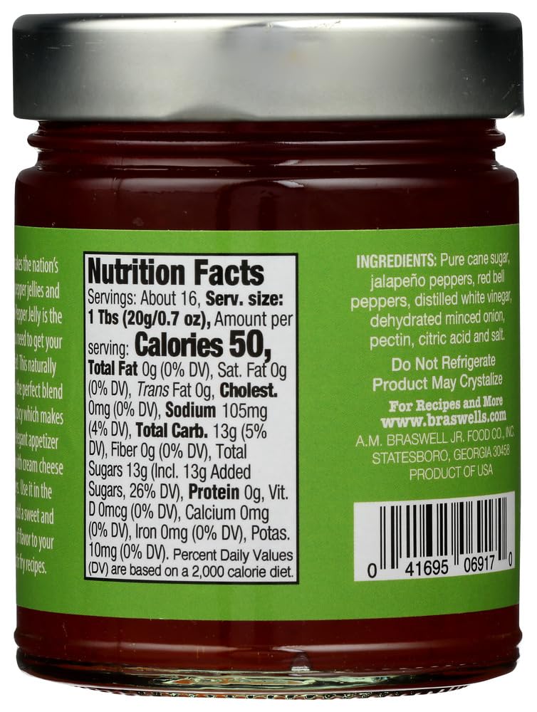 Braswell Jelly Jalapeno Pepper, 11 oz