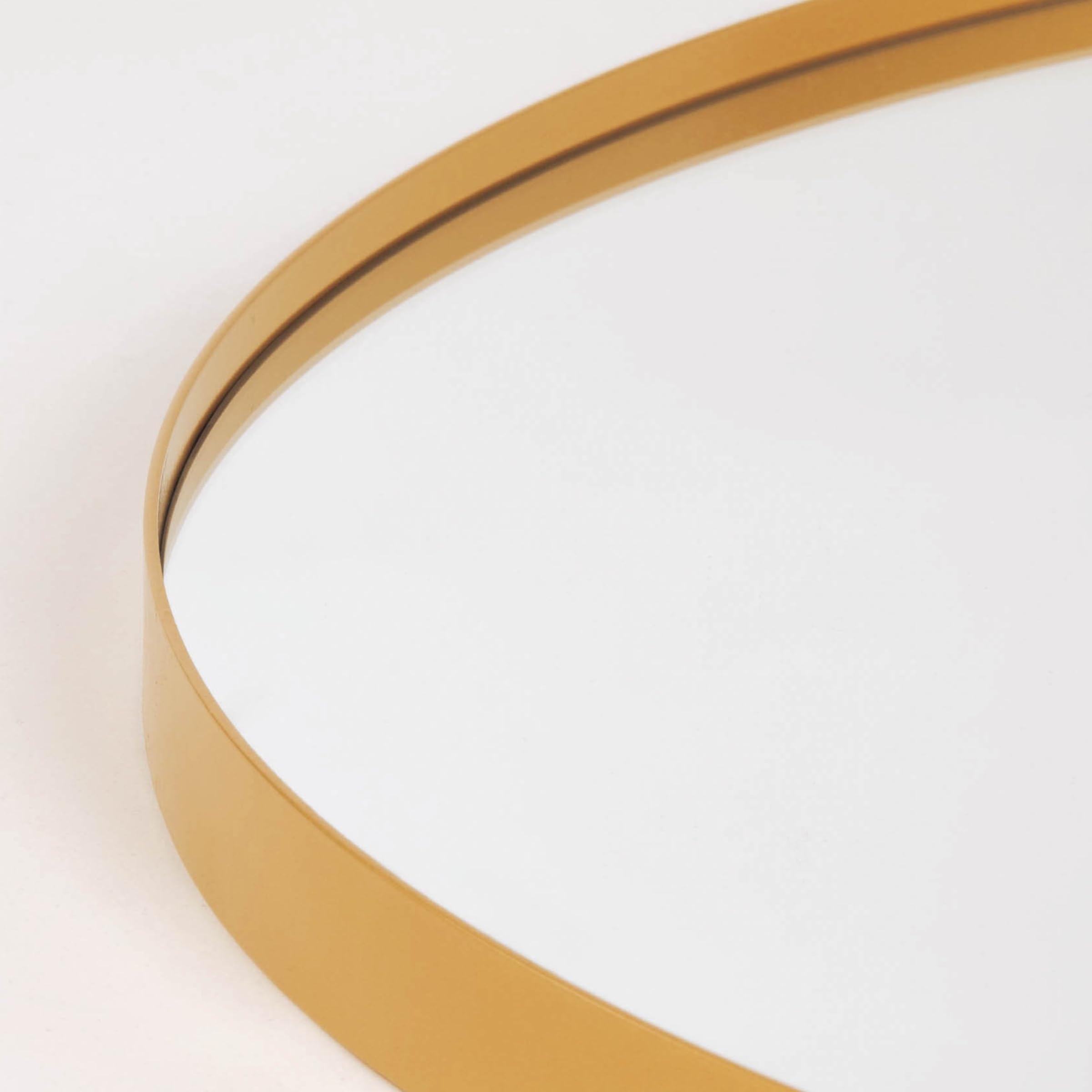 Miroir rond Noor, cadre en métal, Ø 80 cm (doré)