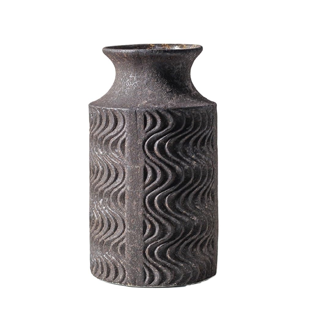 Gfhtrely B Vase Ceramic Vase Retro Home Living Room Porch Ornaments Table Flower Arrangement Chinese Flower Utensils Flower Vases