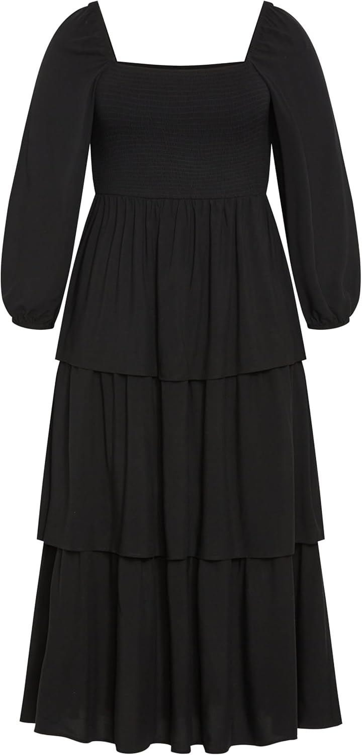 City Chic Women's Plus Size Dahlia Tiered Maxi Dress - Image 4