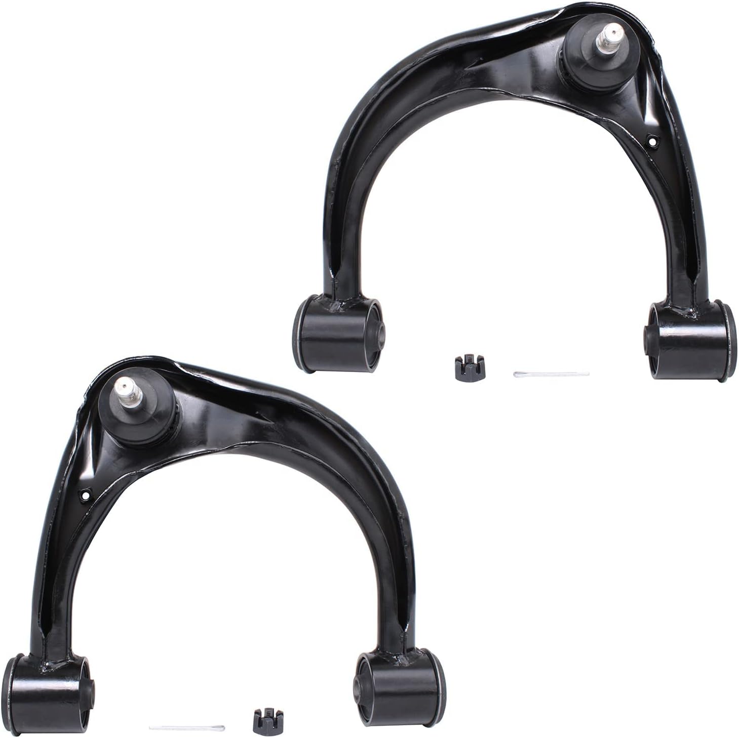 Detroit Axle - Front 6pc Suspension Kit for 2003-2009 Toyota 4Runner Lexus GX470, 2007-2009 FJ Cruiser, 2 Lower Control Arms 2 Upper Control Arms w/Ball Joints 2 Sway Bars Replacement