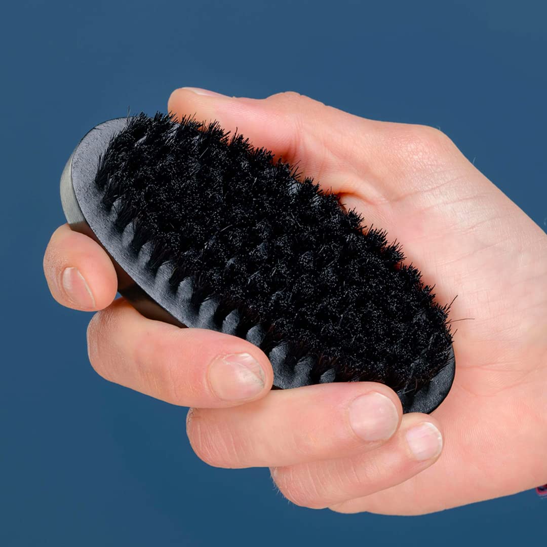Sapiens Spazzola Barba Uomo - Spazzola per Barba Uomo in Setole di Cinghiale - Ideale per Pettinare, Disciplinare Barba e Baffi e Applicare l'Olio Barba - Beard Brush