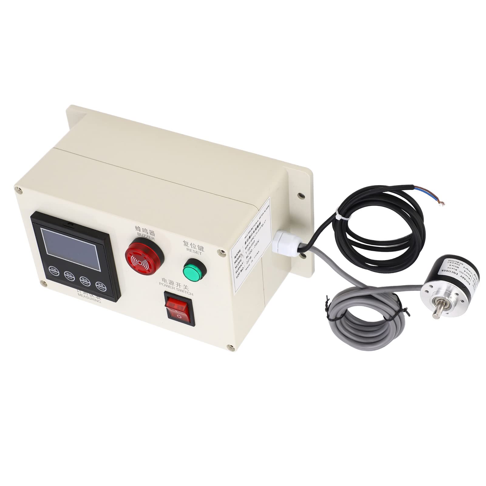 Contador de medidor digital Dispositivo de medición de longitud de grado industrial de doble de 6 dígitos con función de memoria de alarma Control de relé dual para fábric