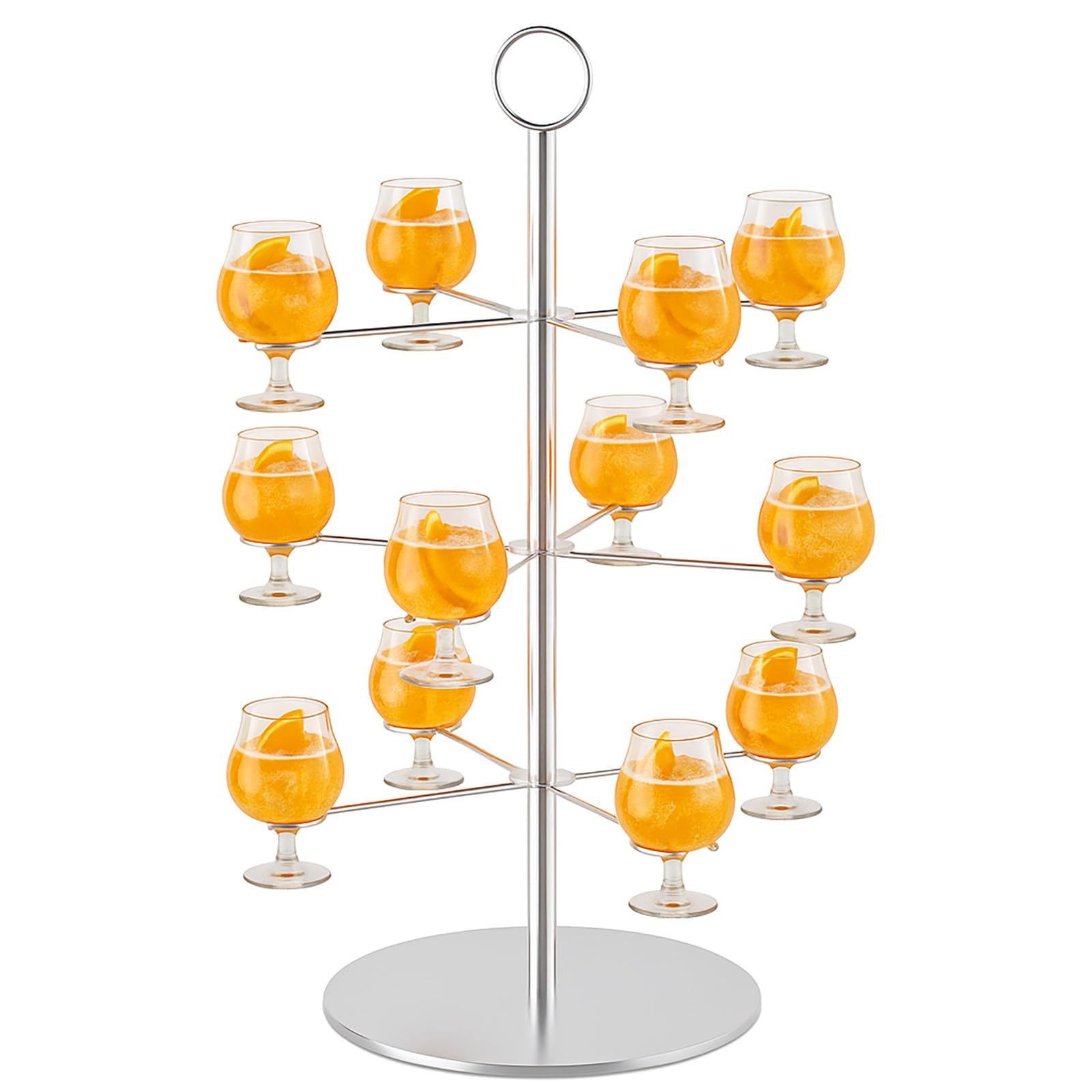 ytrogr Getränke Tower für 12Gläser Aperol Tower Abnehmbar Champagner Turm Weinglas Abnehmbar Champagner Turm Cocktailbaumständer