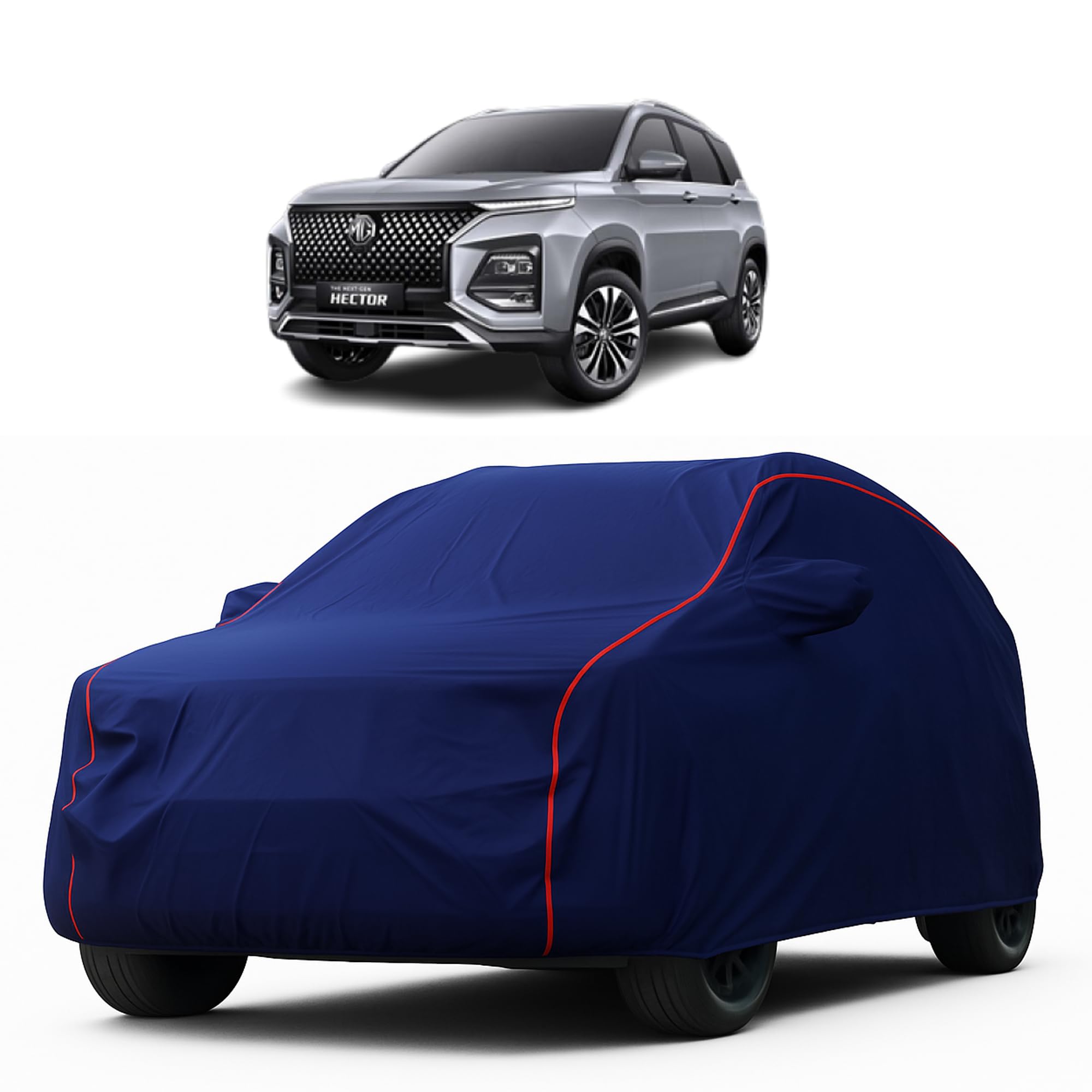 Heavy-Duty Car Cover for Compatible with MG Hector (2019 to 2025 All Models) Deluxe Car Protection Cover – Waterproof & UV-Resistant All-Season Exterior Protection-image-16