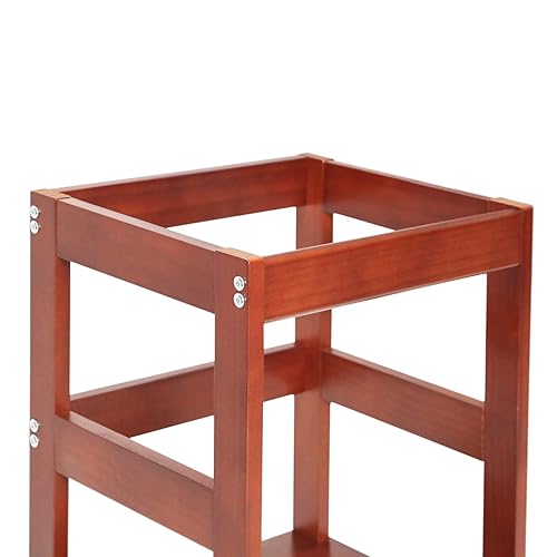 Miniatura 7 de Taburete de cocina para niños pequeños, taburete Montessori para niños, torre de pie para bebé, ayudante de pie para niños (nogal)