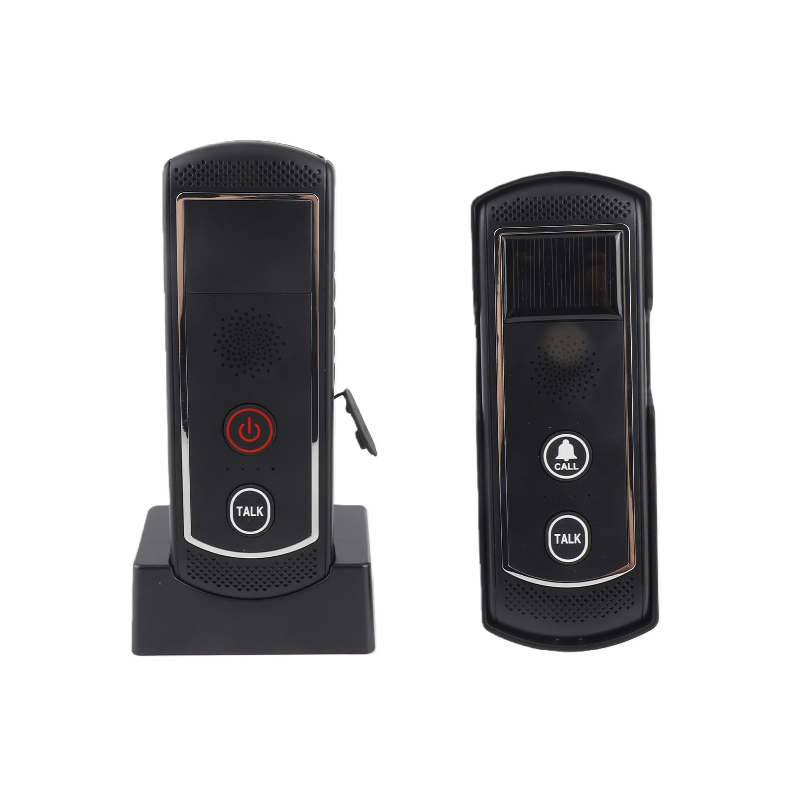 Solaire sans Fil, Sonnette de Porte, Longue Distance de 2000m, pour une Couverture Plus Large, alimenté par Batterie Solaire, 16 Canaux, 3 Niveaux de Volume, IP44