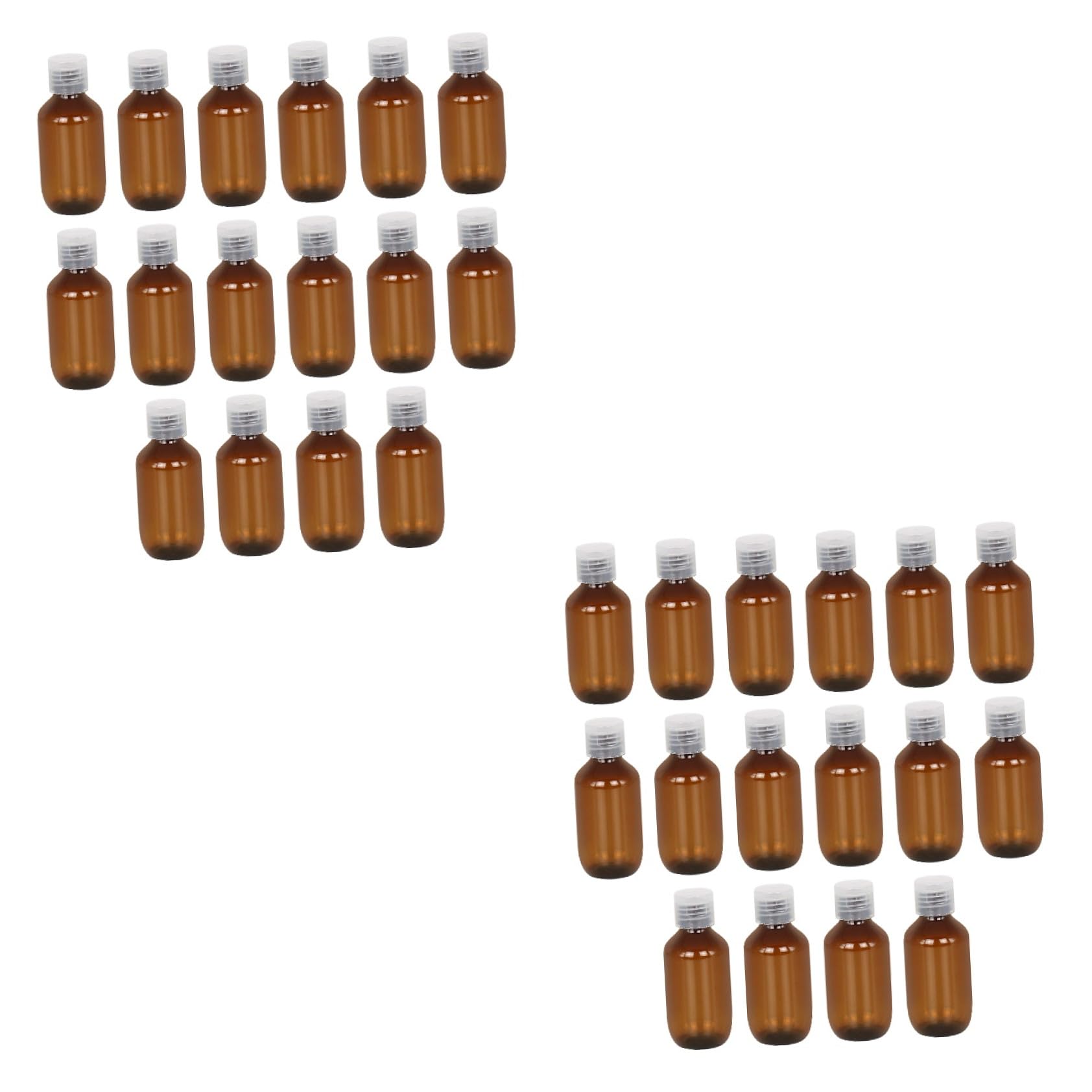 minkissy 32piezas Botellas De Maquillaje De Viaje Rellenables para Cosméticos y Lociones Contenedores Prácticos y Portátiles para Viajes y Transparente