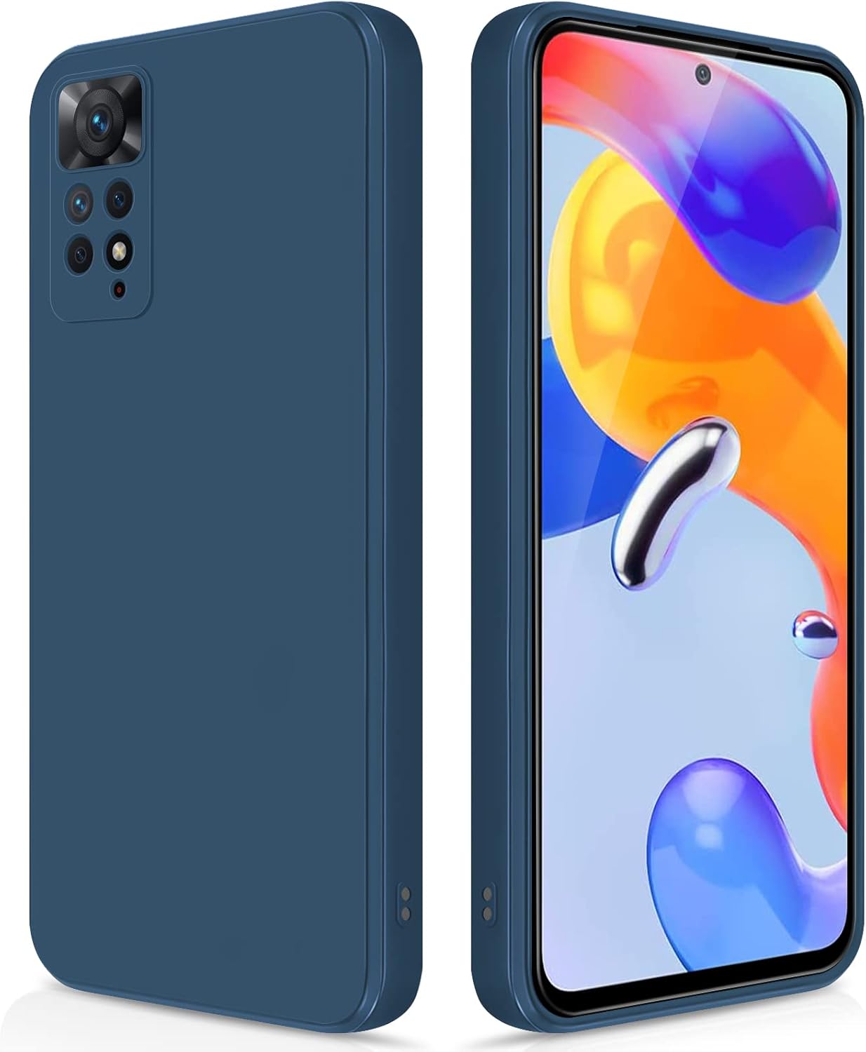 GiiYoon Funda para Xiaomi Redmi Note 11 Pro 4G/5G/Note 11 Pro+ 5G,Case de Silicona Suave de TPU Funda Protector de Goma Fexible Prueba Liviano y a Delgado de Golpes Antirrayas