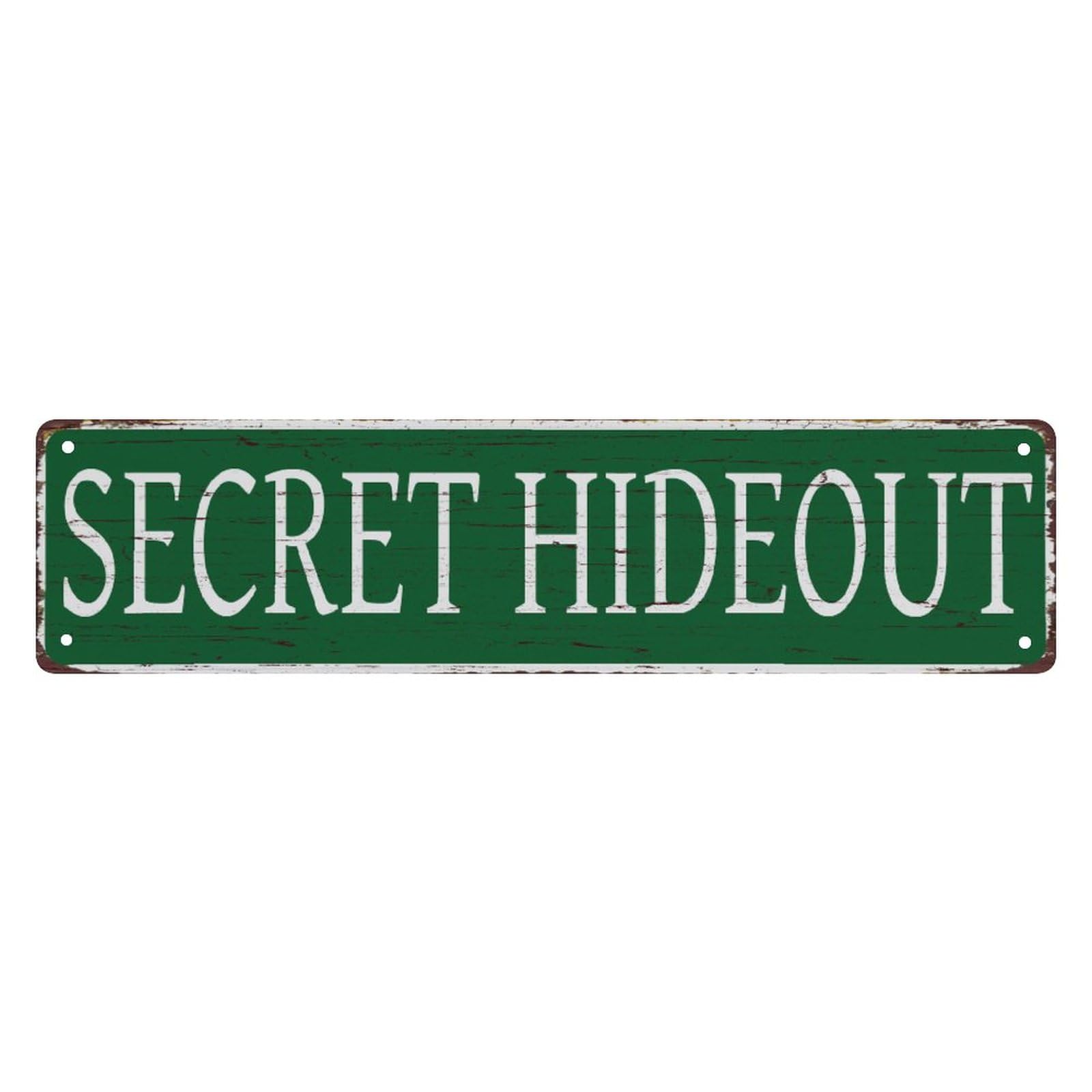 Hidden Sign Rectangle Secret Hideout Sign FONTIFICATION | Type In The Wild