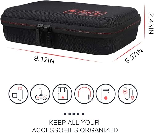 Miniatura 6 de Canboc Estuche organizador electrónico de viaje duro para MacBook cargador adaptador de corriente, cable, banco de alimentación de mouse, lápiz de