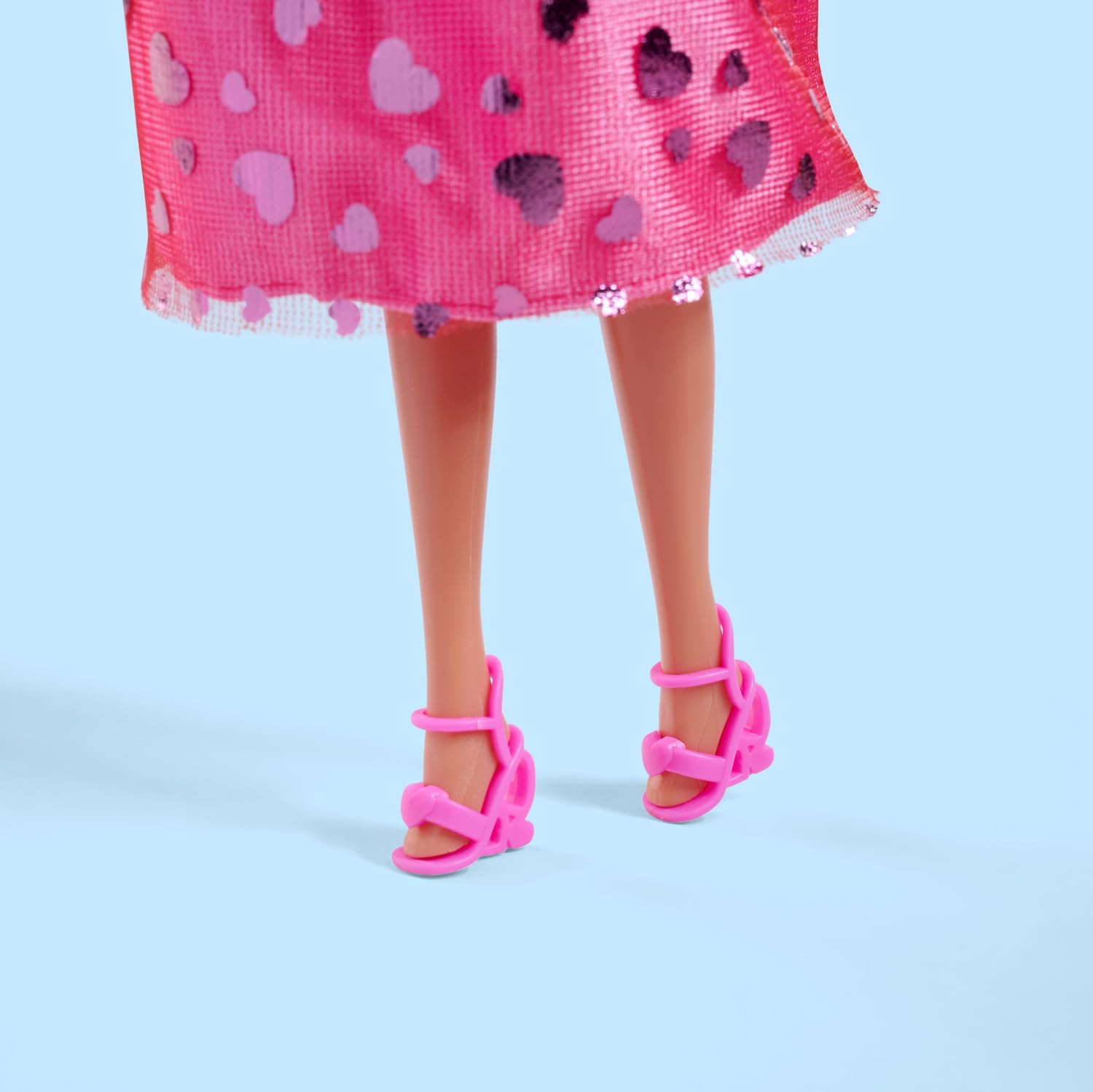 Simba - Steffi Love Pink Evening Dress - Hearts - Handbag, Necklace, Earrings and Shoes - From 3 Years