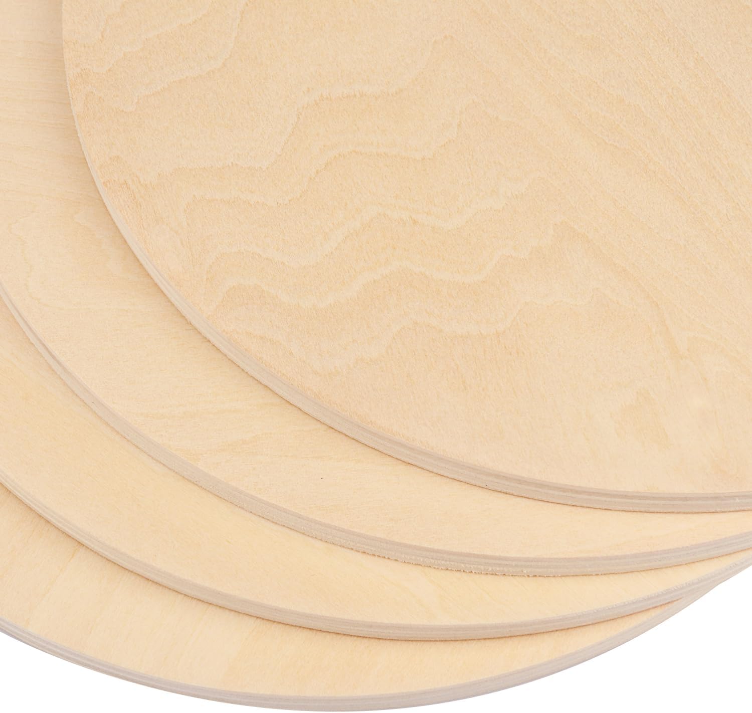 20 PCS 8 Inch Unfinished Wood Circles, Thickness 6 mm, Wooden Rounds for Crafts, Wood Discs for DIY Painting Decorations, Weddings and Parties,by GNIEMCKIN