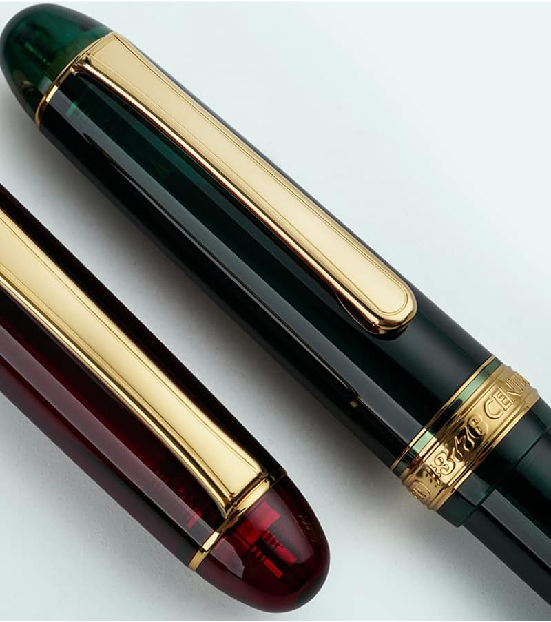 万年筆 ＃3776 センチュリー ローレルグリーンGT 14K 両用式 EF極細字 【ヘビーペン】